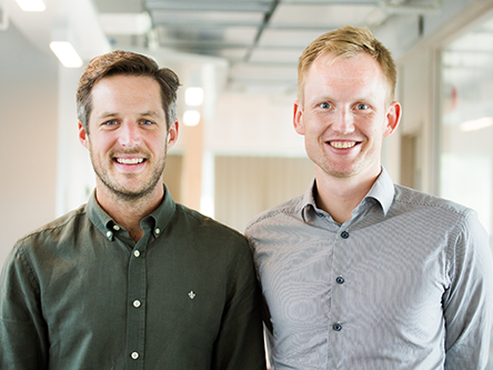Samuel Kjellberg och Fredrik Einarsson har rollerna som operativ chef respektive VD i Ongoing Warehouse AB.